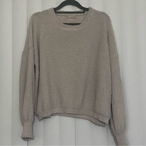 Cream/Oatmeal Long Sleeve Knit Sweater